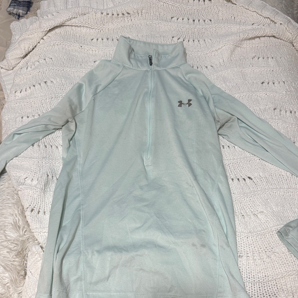 Under Armour Sky Blue Quarter-Zip Top